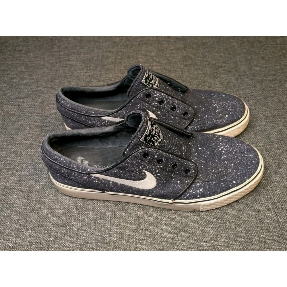 Nike Sb Zoom Stefan Janoski "Splatter" Black Ivory 375361-012 Men's Size 9.5